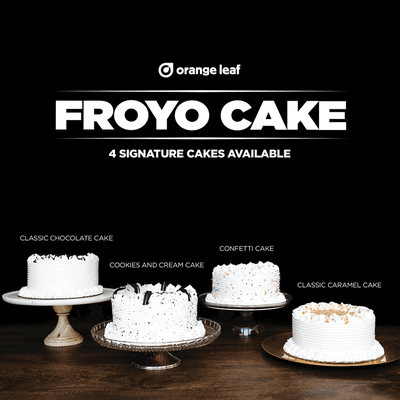 Call us for your next incredible birthday cake - made with delicious froyo!