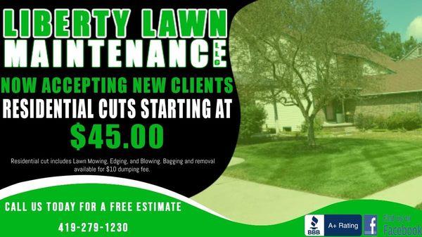 Accepting new mowing customers!