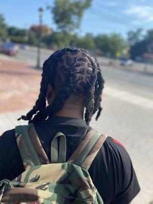 Locs retwist style and repair