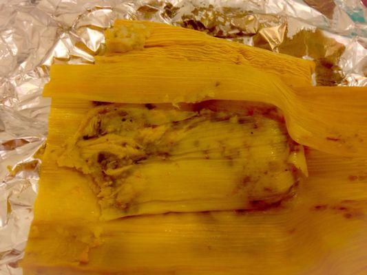 Two spicy tamales.