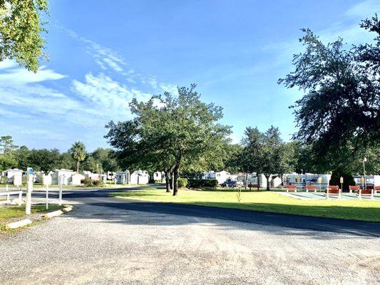 Far view of the RV Resort