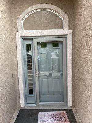 door replacement and storm door install