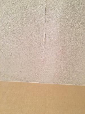 Huge crack in ceiling