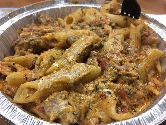 The penne arabiatta is unbeatable. You should definitely let this wonderful family feed you. Go check them out!