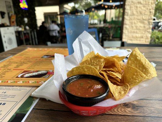 Chips with salsa