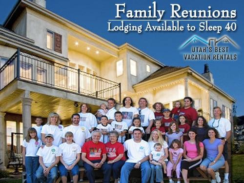 We Love Hosting Family Reunions at our Vacation Homes