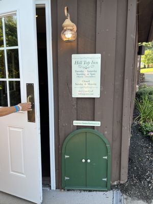 Entrance with leprechaun door