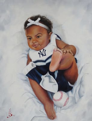 Yankees Baby, oil on canvas