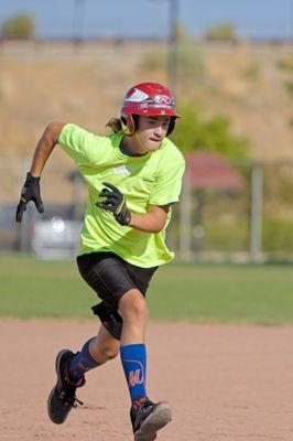 An athlete at a Special Olympics event