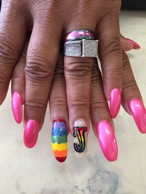 pride nails