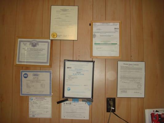 Our Licenses