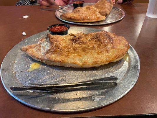 A celebratory calzone!