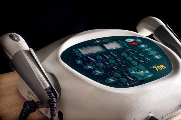 Muscle stimulation, light therapy, TENs and Ultrasound