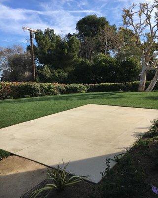 Irrigation and sod installed