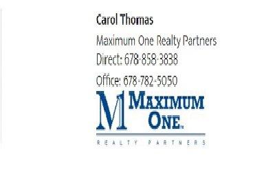 Carol Thomas Maximum One Realty Partners