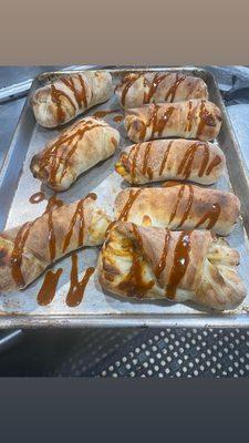 Bbq chicken rolls