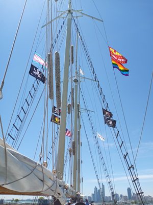 Tall ships masts