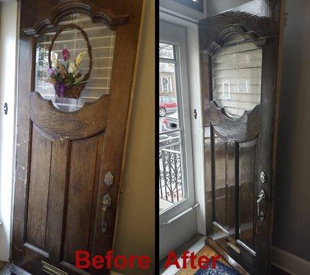 Refurbished 100 yo door