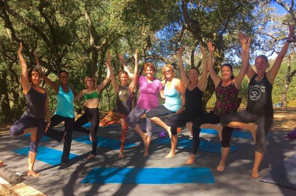 Outdoor Yoga & Wine