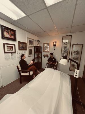 Comfortable rooms provide a natural cocoon for patients to discuss their concerns with their doctor.