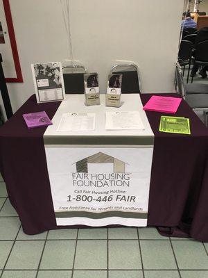 Spreading the word of Fair Housing at the Mexican Consulate