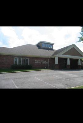 Front of the library.