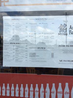 Window menu