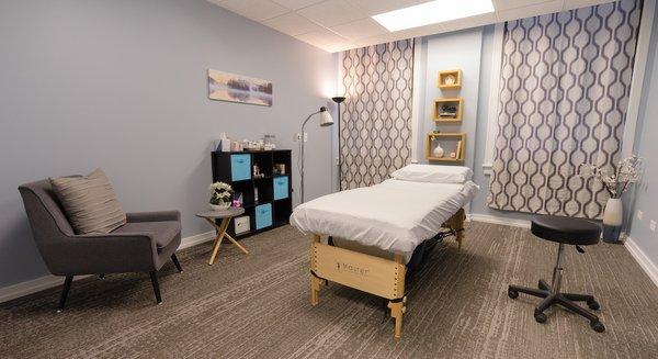 Our treatment rooms are set up with your safety and comfort in mind.