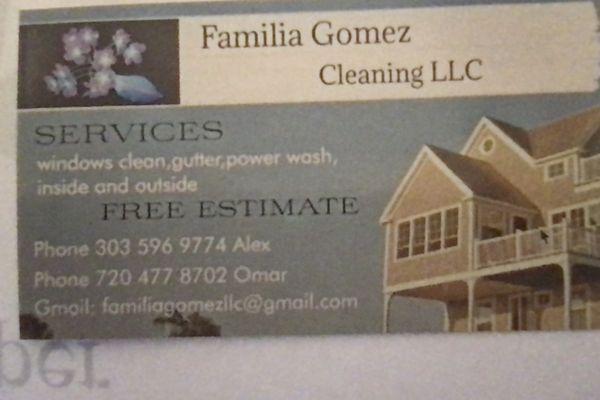 Familia Gomez Cleaning