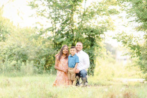 Family photo session in Spring, Texas