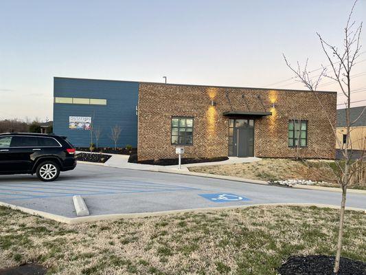 Our office exterior on Jordan Drive.