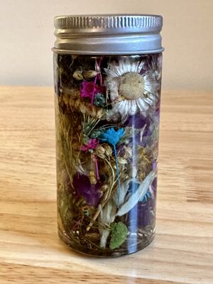 Dried Flower Herbarium Bottle