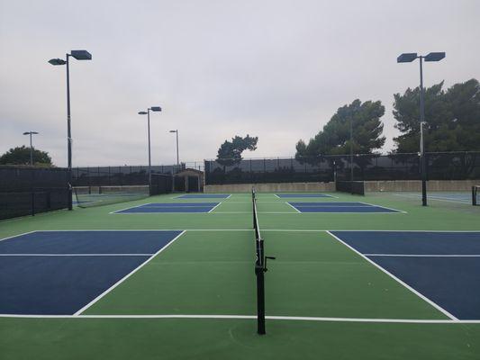 7 Lighted Pickleball Courts