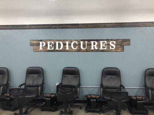 Pedicure stations