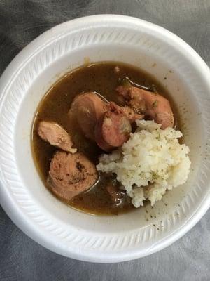 Chicken and sausage gumbo