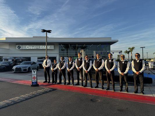 Premiere Valet Services, Inc. servicing Crevier BMW in Irvine, CA.