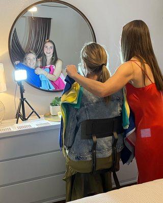 Color Analysis at one of my "Style Evenings with Carrie Harkin"