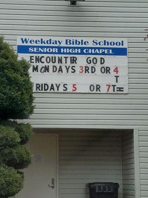 Weekday School of the Bible