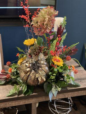 Fall/Halloween arrangement for my wife.