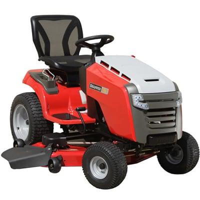 The lawn tractor in question