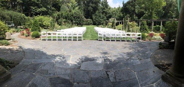 Ceremony setup