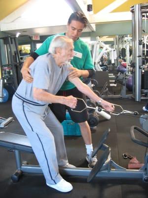 Herb working out with me