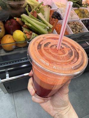 Fresh organic juice