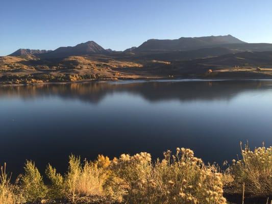 Welcome to the gore range and green mountain reservoir. I made a great escape from the weekend terrorists. Phew that was close.