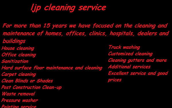 LJP Cleaning Service