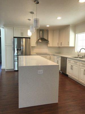 Kitchen remodeling, lighting, island