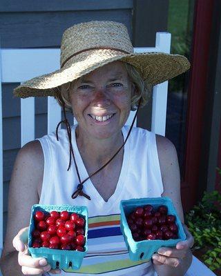 Blueberries & sour cherries!