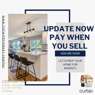 As your dedicated real estate agent, I partner with Curbio to transform your property before it hits the market with no upfront costs.