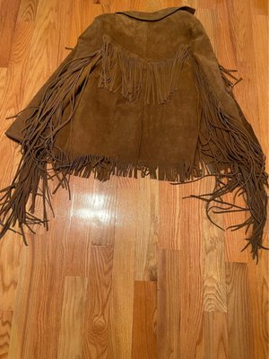 I can't believe I own this Cool 60s Suede Long Fringe Jacket just like those Rock Legends Jimi Hendrix & Roger Daltry of The Who @ Woodstock