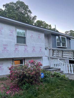 Siding installation